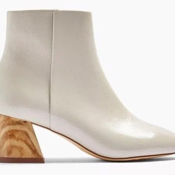 Topshop taupe birch block heel booties size 39 - Picture 2 of 10